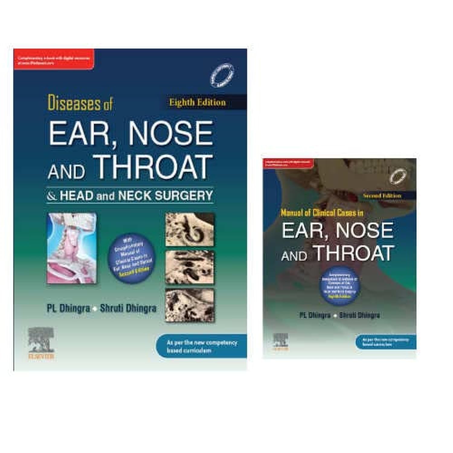 Elsevier Diseases of Ear, Nose & Throat and Head & Neck Surgery, 8e & Manual of Clinical Cases in Ear, Nose and Throat, 2e Paperback – Big Book, 1 January 2021
