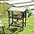 YITAHOME Outdoor Grill Table with Hooks and Side Handle, Movable Outdoor Prep Table for Pizza Oven and BBQ, Grill Cart Fit for Patio Garden Lawn Porch Kitchen, Sliver and Black