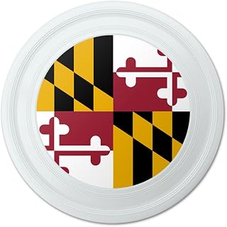 GRAPHICS & MORE Maryland State Flag Novelty 9" Flying Disc