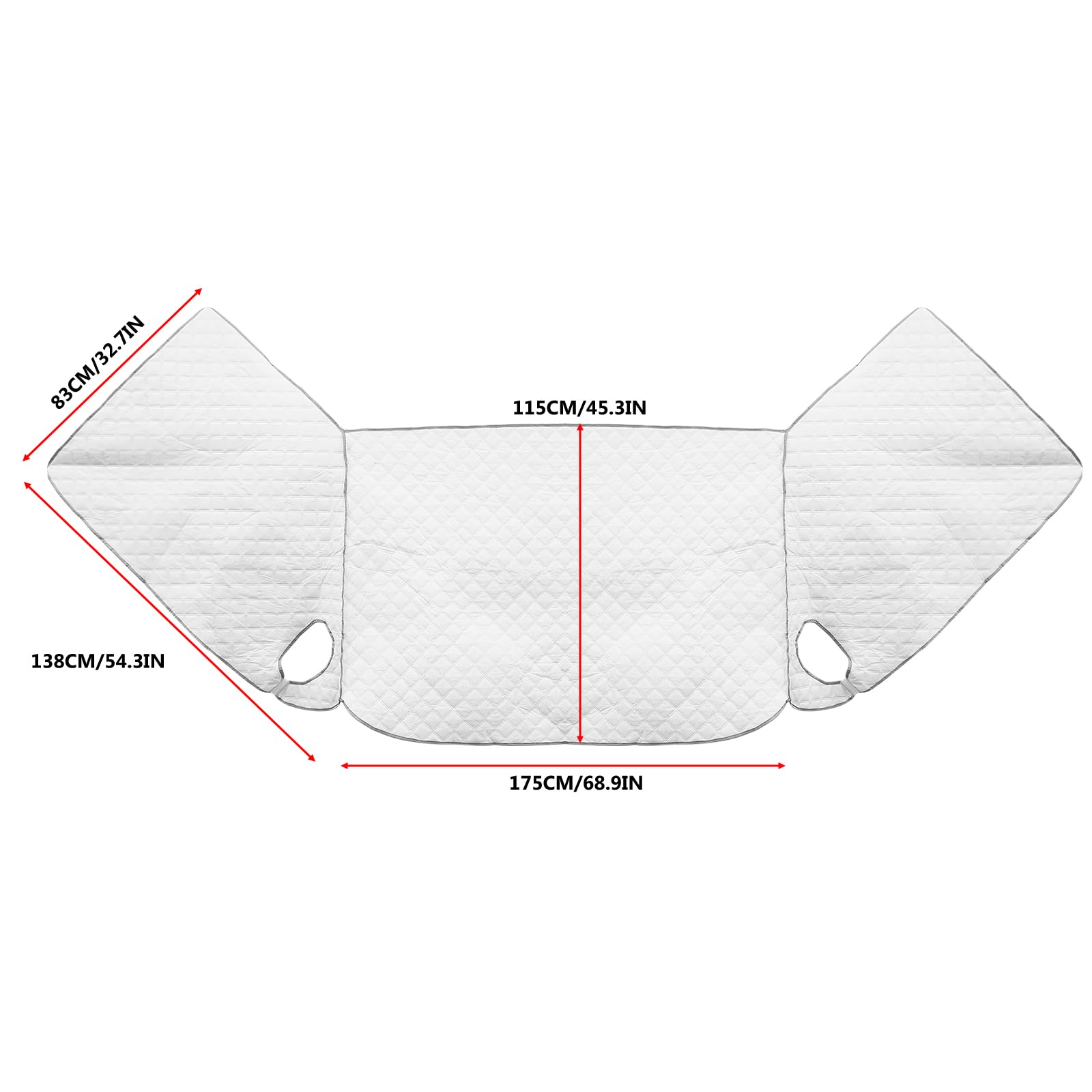 LICHENGTAI Frontscheibenabdeckung Auto Kompatibel mit Fiat Ducato/Citroen/Peugeot Boxer 2006-2022 Windschutzscheibenabdeckung Autoscheibenabdeckung für Gegen Sonne/Staub/Frost/UV-Schutz