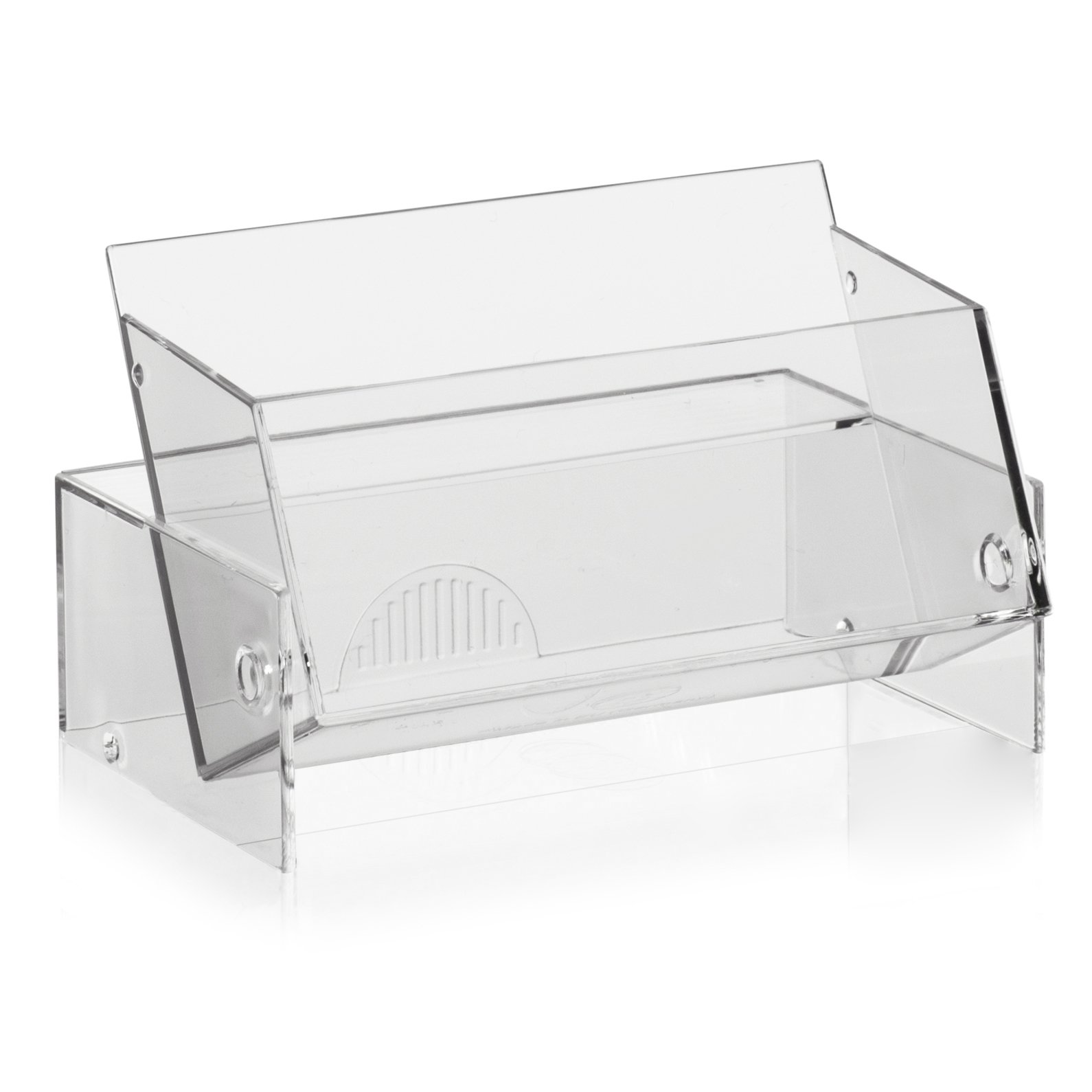 Expositor Alemán Calidad Expositor Mesa VITAdisplays A6 Horizontal -  Plexiglás 3mm Alemán Soporte L, image size:1590x1590