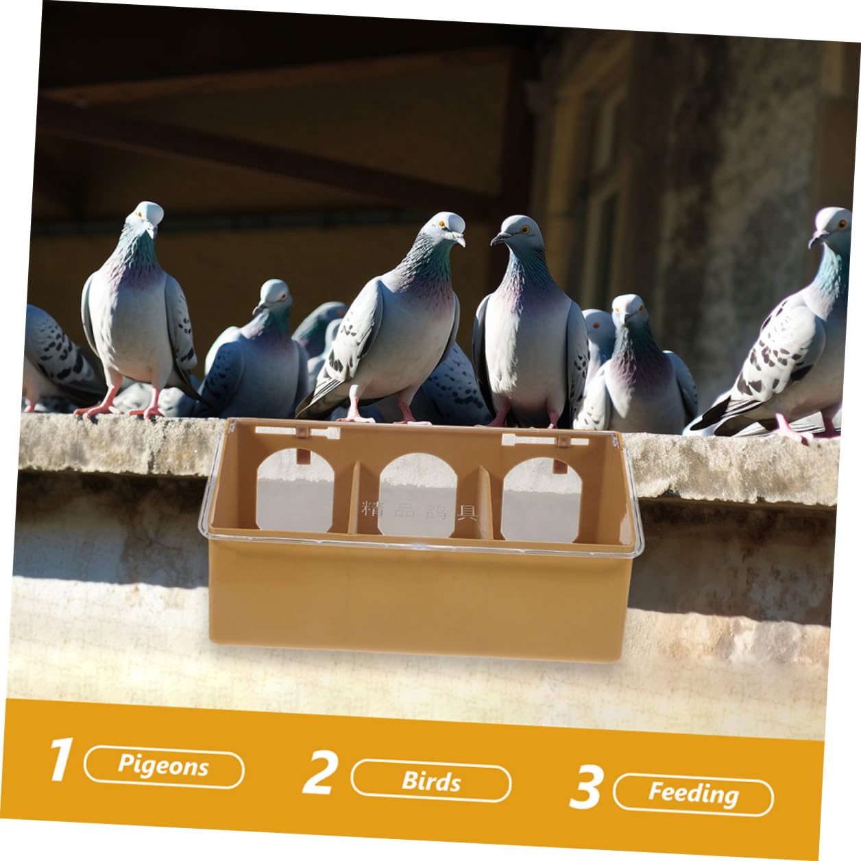 2 Piezas Comedero para Pájaros Colgante de Plástico Duradero Resistente al Fácil de Instalar Jaulas para Alimentación de y Aves Pequeñas