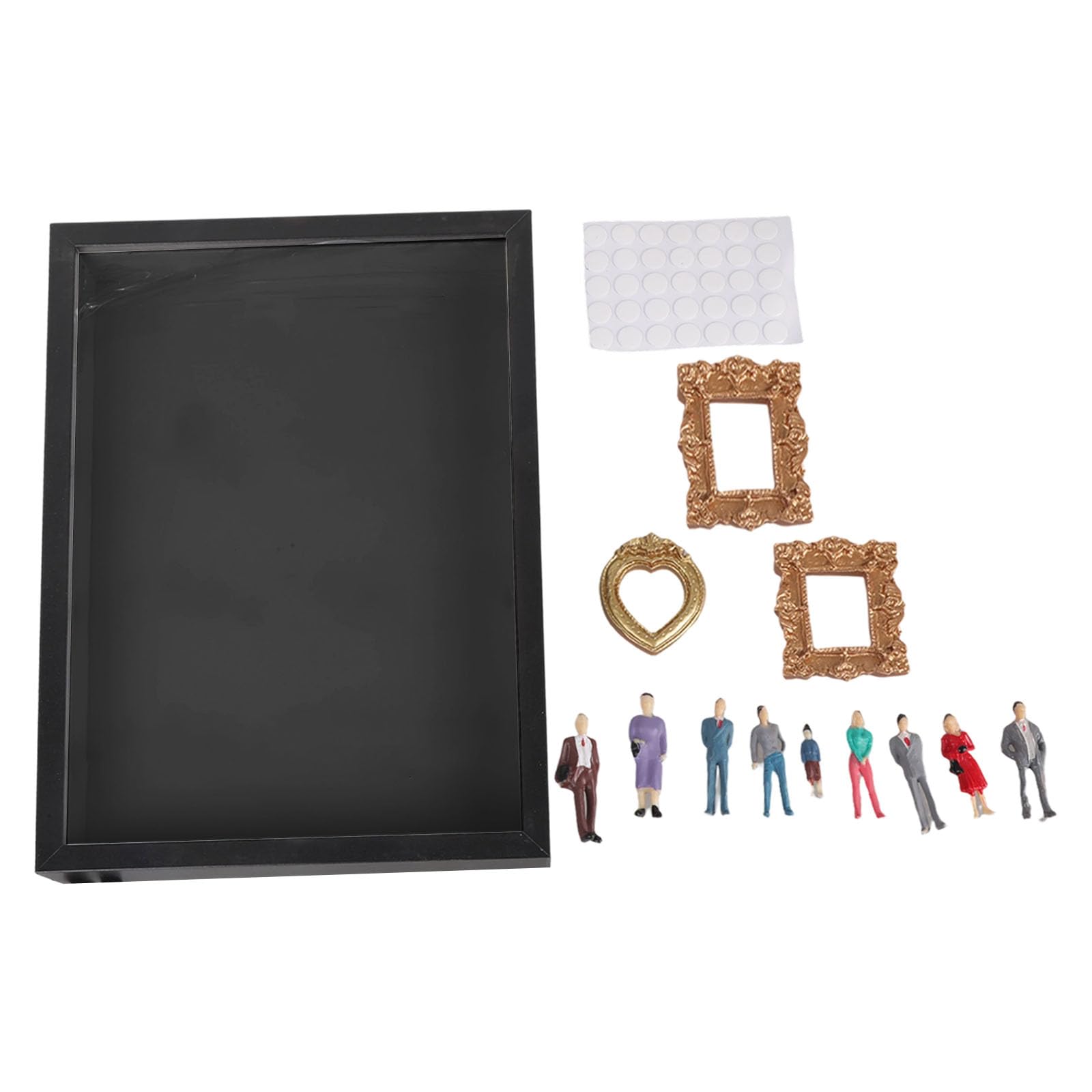 our fave Family Memory Frame Set Miniature Museums with Lights and Tiny Accessories Creative Photo Box Miniature Display Case with Optional Lighting & Figurines for Memories