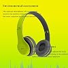 Auriculares híbridos mejorados con modos transparentes, tiempo de reproducción inalámbrico Bluetooth con micrófono, graves profundos, almohadillas suaves, carga rápida - Verde 7