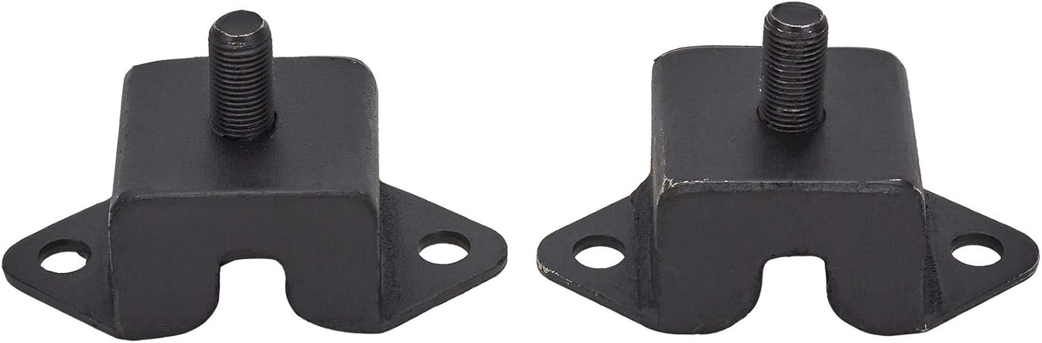Speedway Motors Universal Square Rubber Engine Motor Mount Pads, Durable Bolt-On Design for Classic Builds and Custom Installs, 1-1/2 Inch Pad Height with 1-3/4 Inch Mount Width