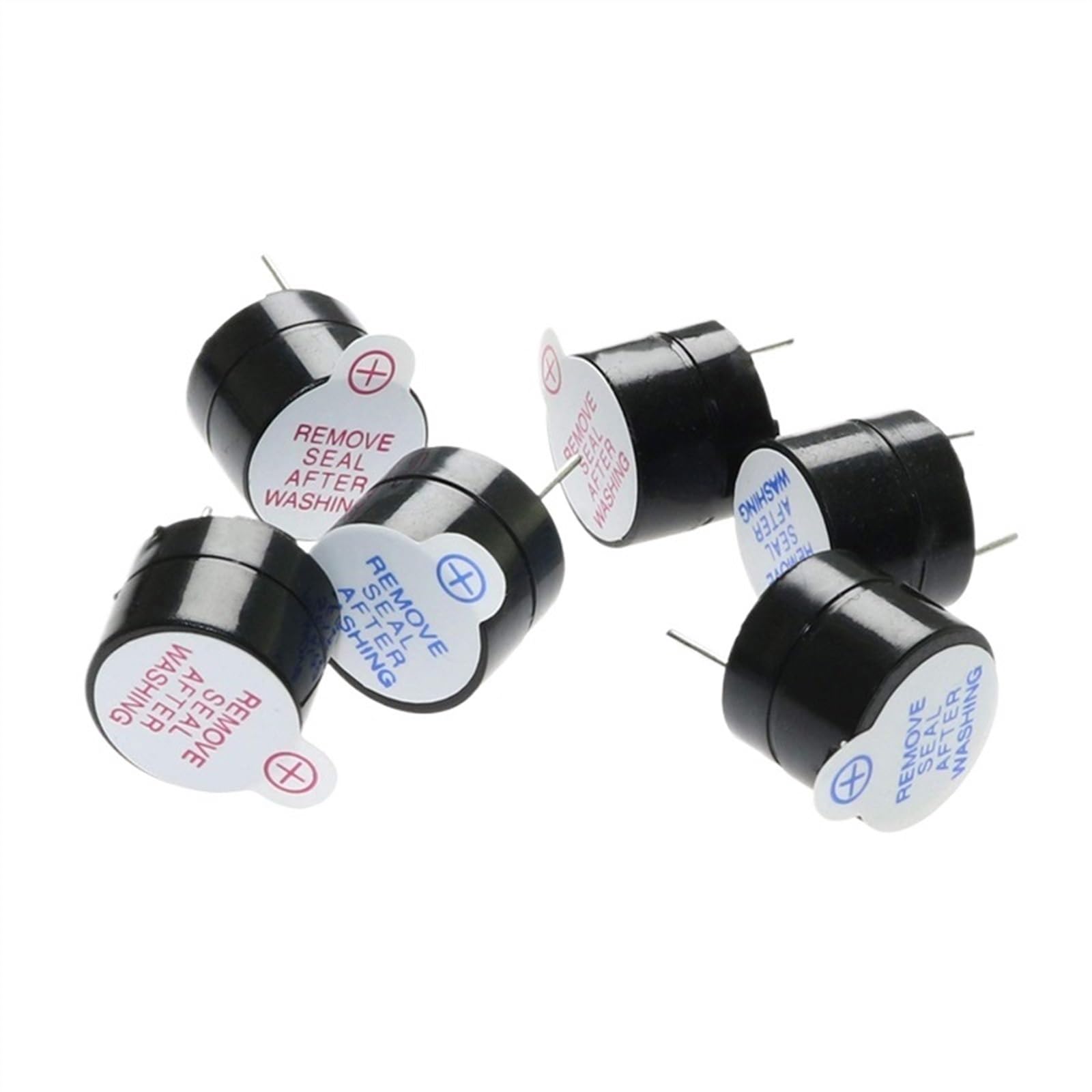 WUZDPRCJ 3V/5V/12V Active Buzzer Kit Magnetic Long Continous Beep Tone Alarm Ringer 12x9.5mm Mini Active Piezo Buzzers
