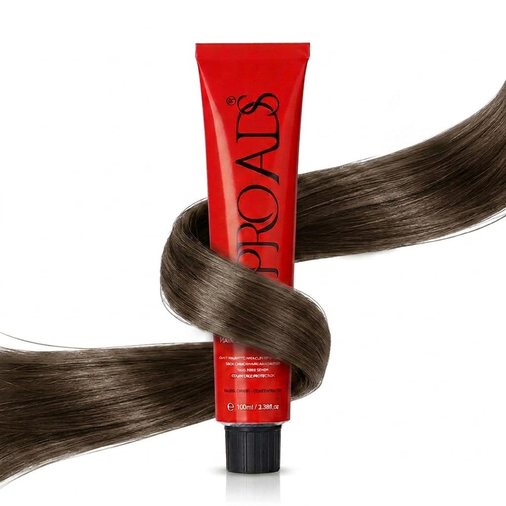 PROADS Biotin Hair Color 4.00 Intense Medium Brown | Grey Coverage | Added Shine | Scalp Care | Low Ammonia & Low MEA | Salon Expert Formula - 100ml-image-44