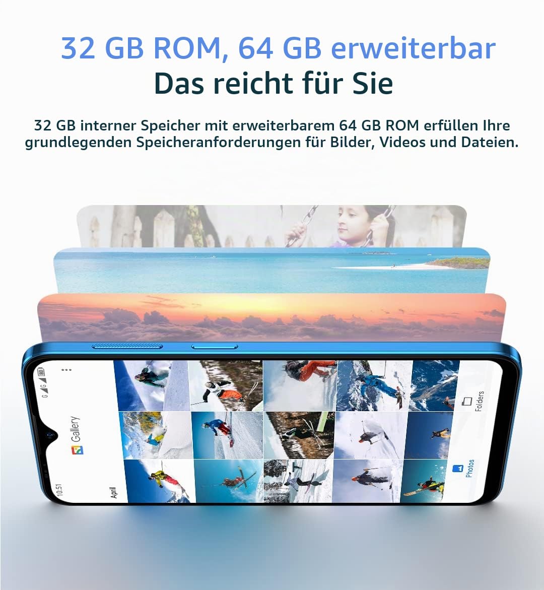 Ulefone Note 15 3G Smartphone ohne Vertrag, 3-Karten-Steckplatz, Quad Core 5GB+32GB, DUAL-SIM Android 12 Handy, 6,22'' HD+, 8MP+5MP Kamera, 4000mAh Akku, Gesichts Entsperrung GPS Schwarz