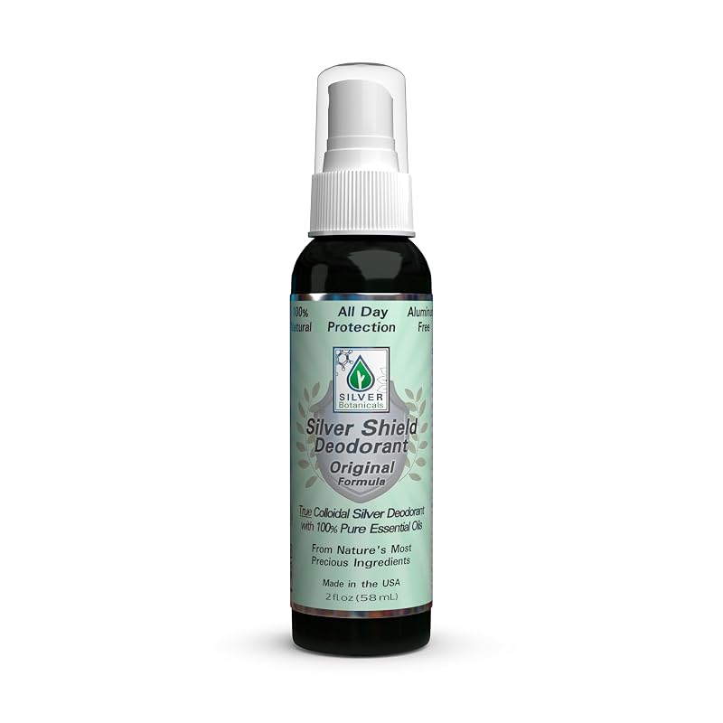 Desodorante Silver Shield Silver Botanicals em spray, fórmula Original, 59 mL