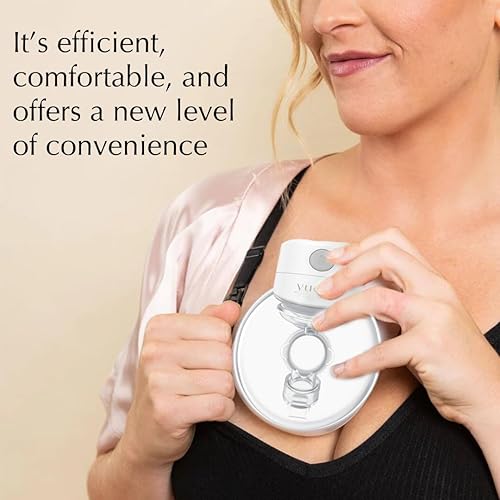 Miniatura 5 de Yuemi Extractor de leche eléctrico portátil manos libres, 2 modos, 9 niveles  Brida de 0.945 in, paquete de 2 extractor de leche de extracción de