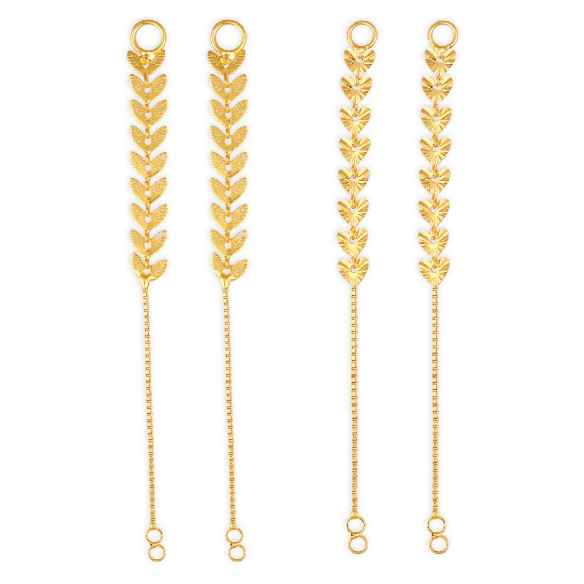 Vighnaharta 1 one gram gold Plated alloy Kanchain Ear chain kanoti ear Cuff Ear to Ear Chain Combo valentine day gift valentineday gift for her gift for him gift for women gift for men love gift gifts ValentinesDay2023 for Women and Girls [VFJ1008-10 (B09SV713QH) Amazon Price History, Amazon Price Tracker