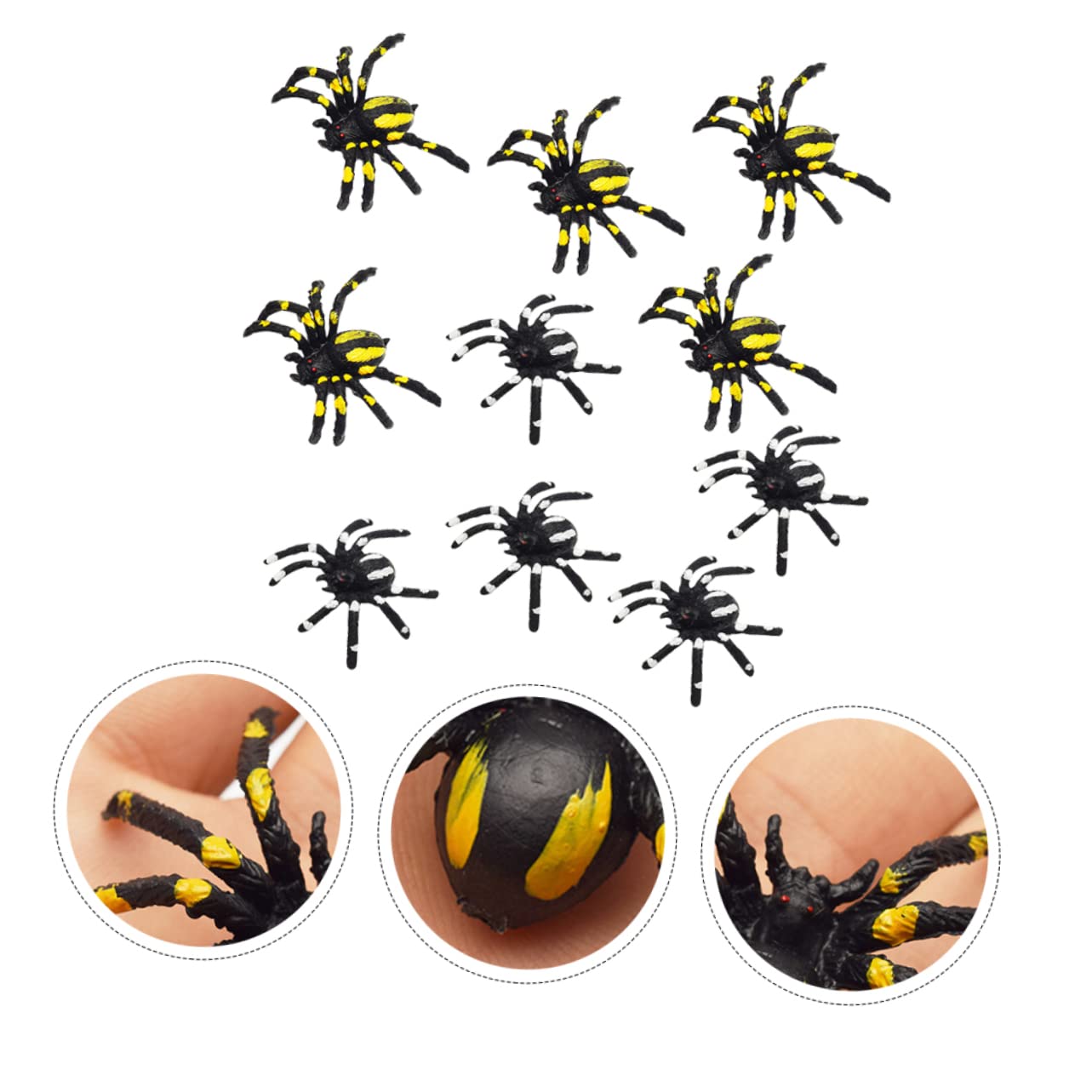 ibasenice 90pezzi Spiders Artificiali Per Halloween Giocattoli Spaventosi Realistici Per Feste e Scherzi Decorazioni Per Party e Eventi Di Paura