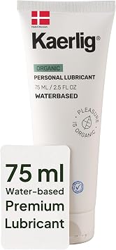Kaerlig 75 ml التشحيم العضوي المائي من Sinful - التشحيم الخالي من العطور للنساء والرجال الأزواج