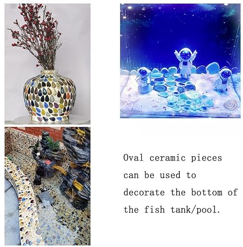 200G Ceramics Mosaic Tiles Random Color Raindrops Shape Mosaic Ceramics Pieces For Diy Crafts Home Decoration(18X28Mm) #TOP2