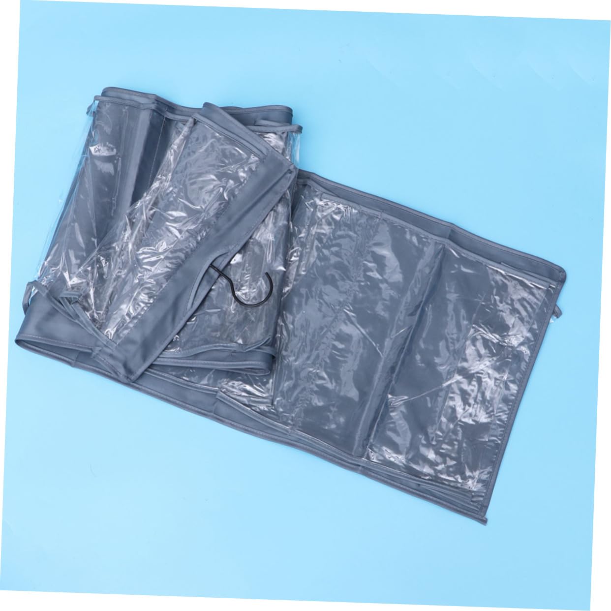 ABOOFAN Oxford Cloth Hanging Storage Bag with Wall Organizer for Home School Office Grey File Organizer for Stationery and Documents