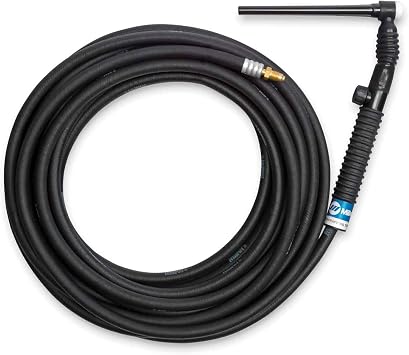 Miller Weldcraft A-125 TIG Torch Kit w/Accessories, Flex Valve, 25, Rubber, WP9FV25RM