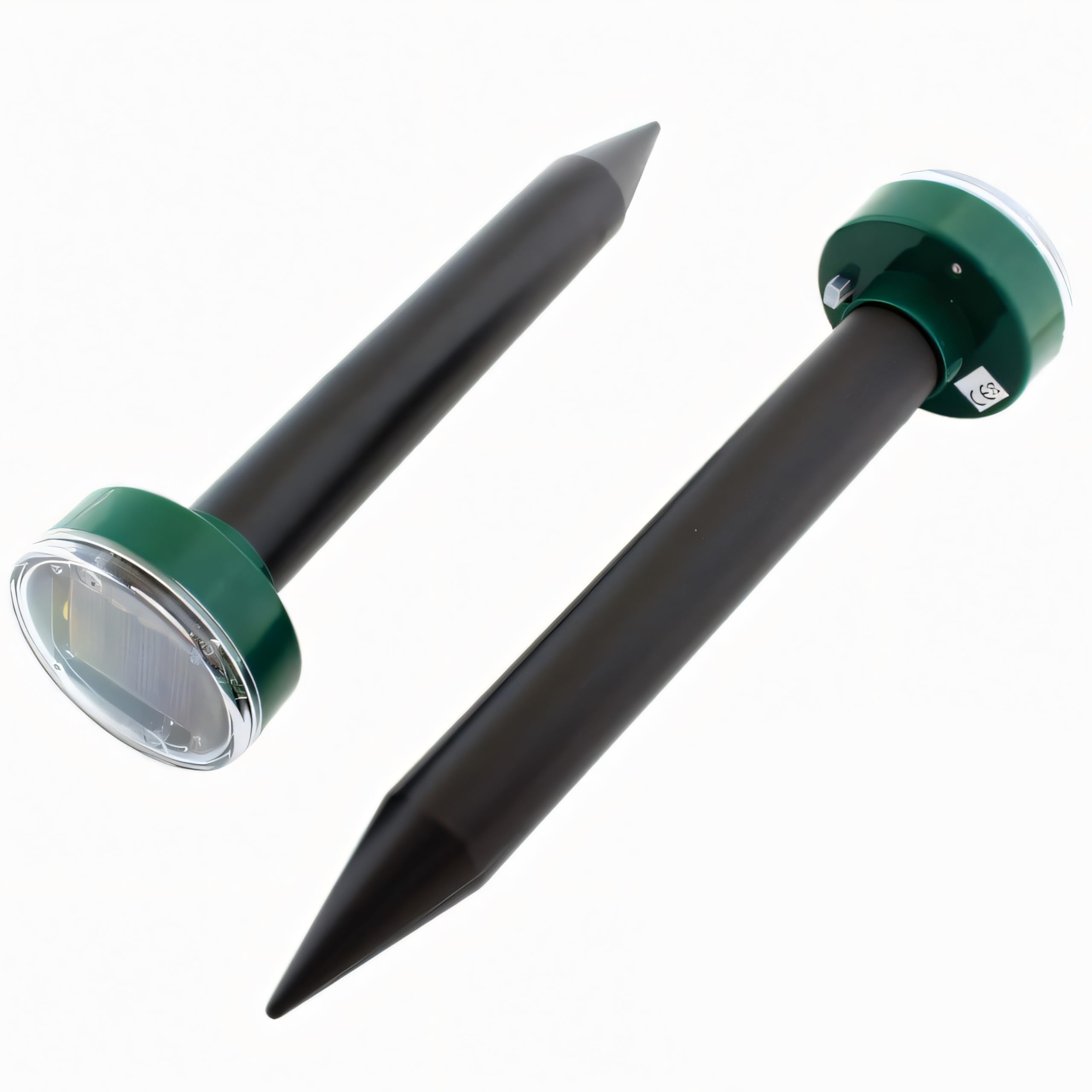 Retoo 4 unidades repelente de topos ultrasónico, frecuencia variable de 400 a 1000 Hz, distribuye eficazmente hasta cientos de metros de superficie, para exteriores, control eficaz de plagas