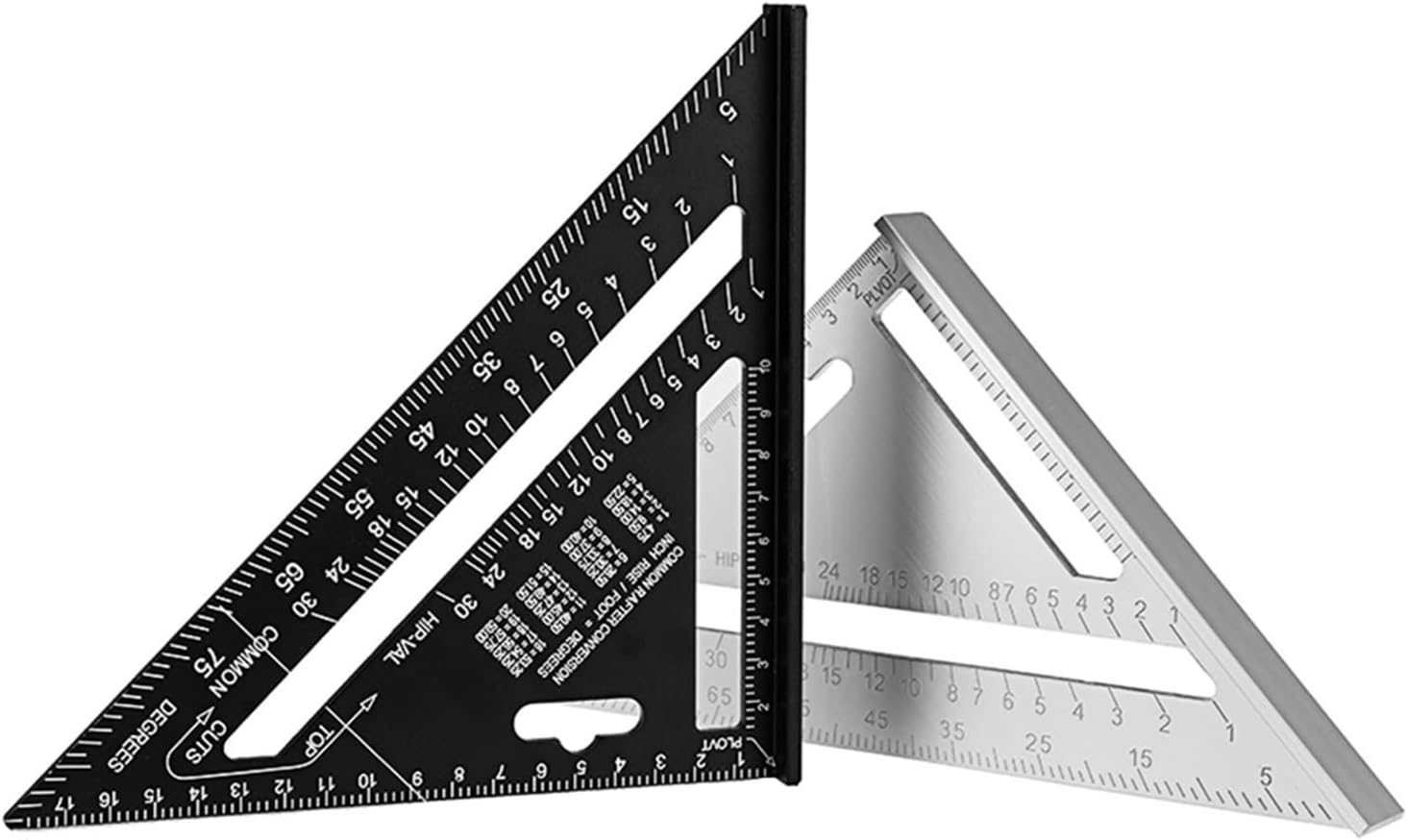 Framing Tools Triangle Ruler 7inch Aluminum Alloy Angle Protractor