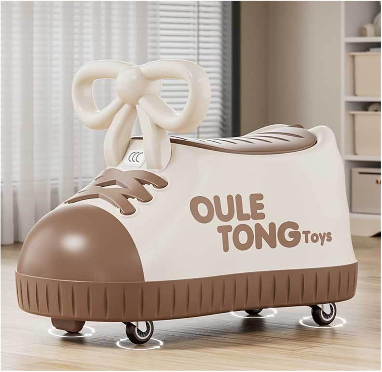 Twist car Ride On Toys Wiggle Car with Under Seat Storage 4 Universal Wheels Anti-Rollover, for Indoor Outdoor Ride on Toy(Blue)