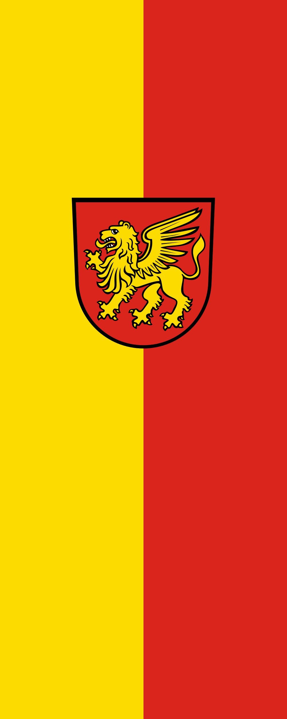 Drapeau Marxzell portrait de 3.5m² mesurant 300x120cm pour pavoisement