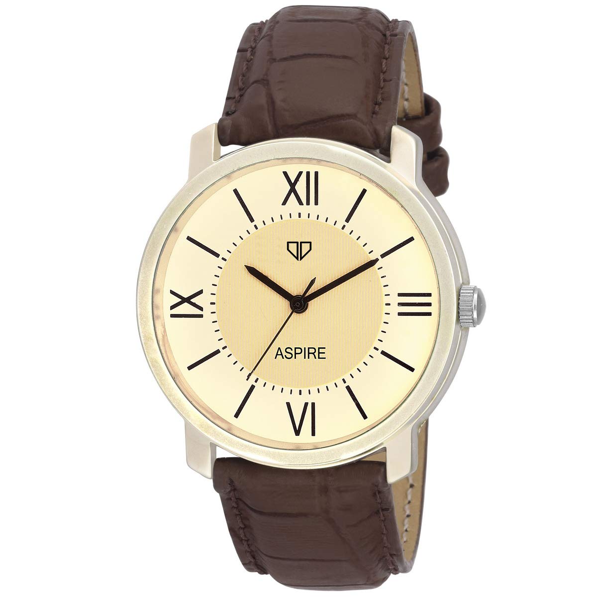 Walrus Aspire Series Men’s Watch | Ivory Dial & Brown Vegan Leather Strap | 42mm | Formal & Functional - Professional & Casual Use- Old Money Style Mens Wrist Watch for Gift (B0C4L68K8B) Amazon Price History, Amazon Price Tracker