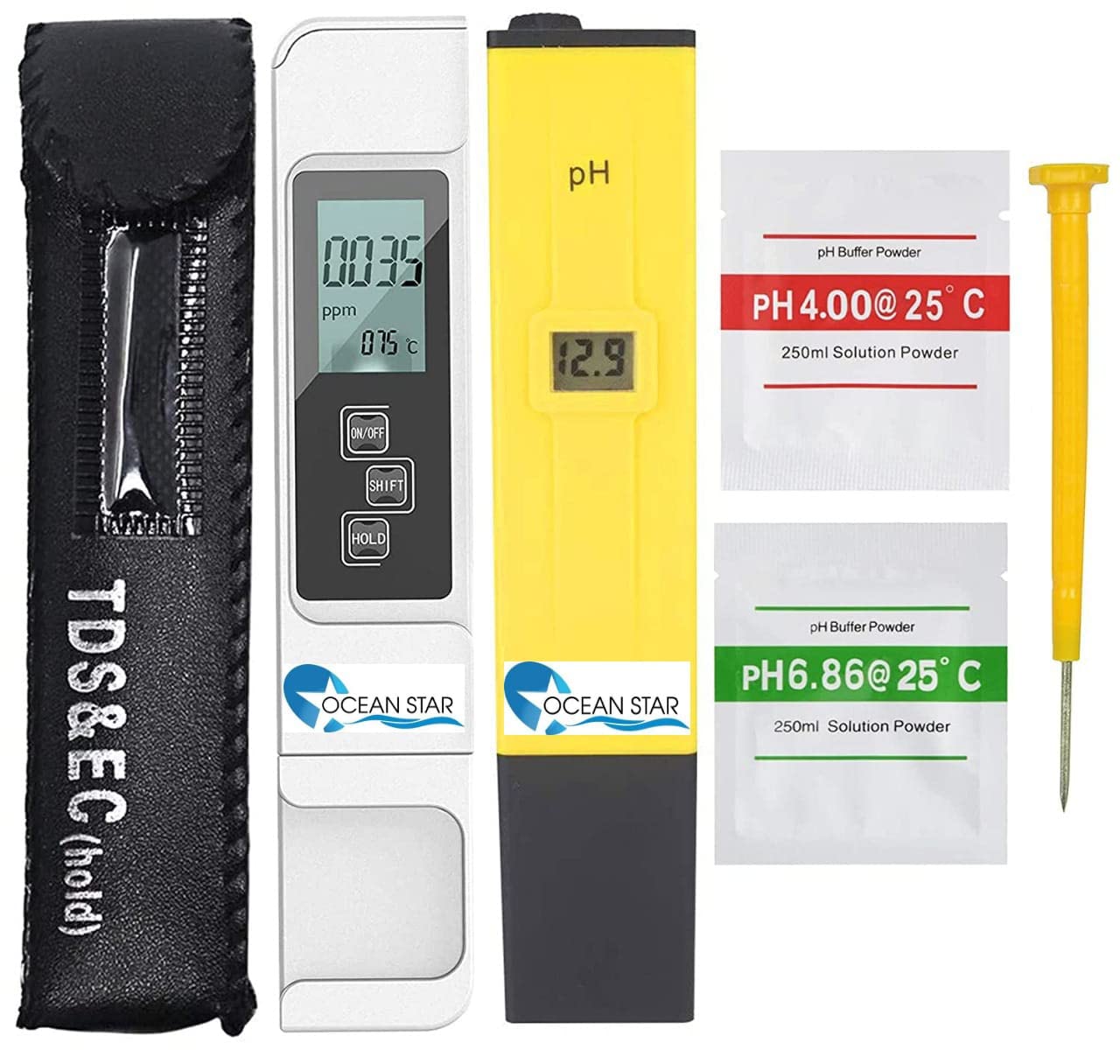 OCEAN STAR Digital TDS&EC Water and Temperature Meter, Purity Tester, 1ppm Resolution, 0-9990 ppm with Automatic Calibration Pen Type Water Quality Tester to test PH of Drinking Water (B09VDHFFSF) Amazon Price History, Amazon Price Tracker