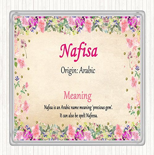 Nafisa - Posavasos con nombre y Nafisa - Posavasos con nombre y