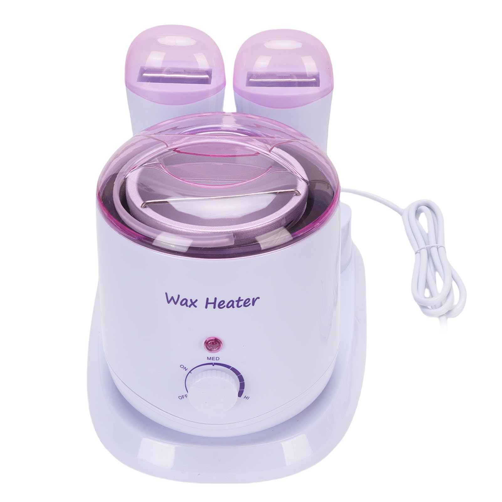 Scaldacera 3 in 1, scaldacera a rullo, 180 W, temperatura regolabile per uso domestico, dispositivo per la depilazione a doppia cartuccia.
