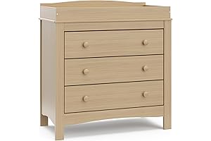 Graco Noah 3 Drawer Chest with Convertible Changing Topper in Driftwood