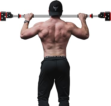 Pull Up Bar for Doorway - Chin Up Bar No Screw Installation Strength Training Door Frame Pull-up Bar with Locking Mechanism, Adjustable Width Workout Bars for Home Gym Exercise Fitness 480LBS