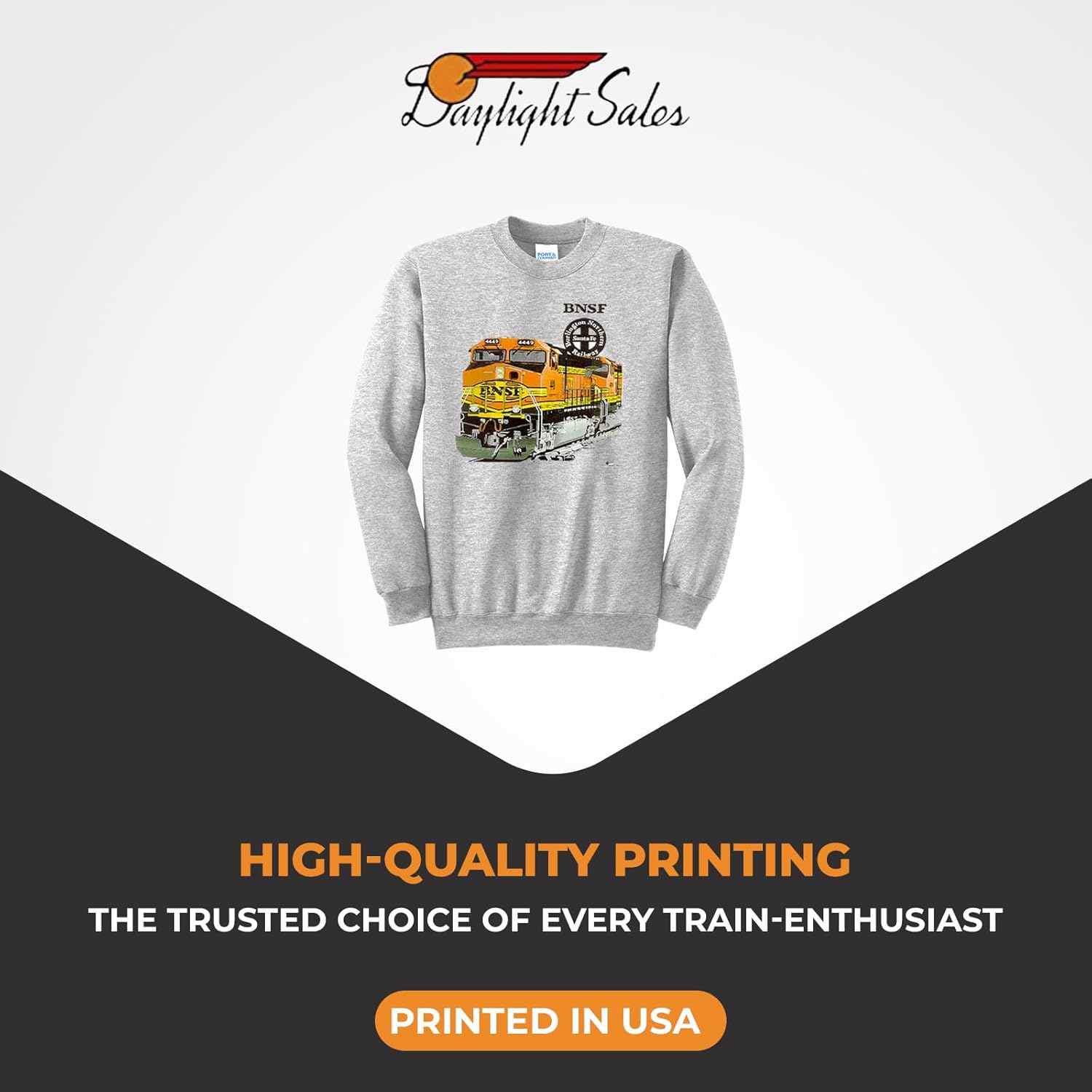 Daylight Sales BNSF Heritage II Authentic Railroad Sweatshirt [20025] - Image 3