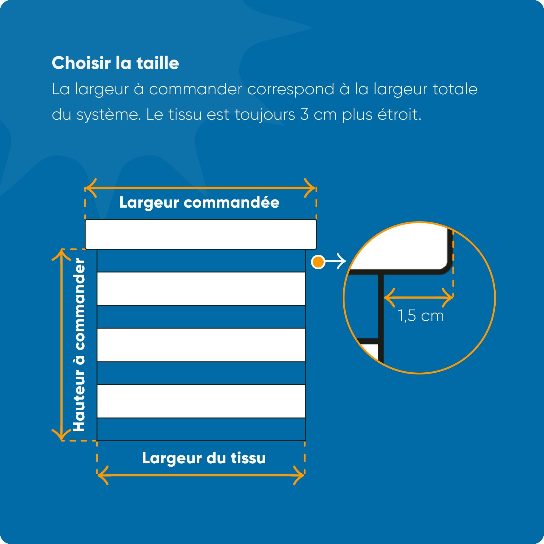 DTCH® Store Enrouleur Jour Nuit - Translucide - Gris - 90 x 220 - sans perçage - Fixation par Serrage