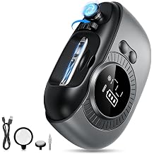 Electric Nail Clipper 3 in 1 Automatic Nail Trimmer with Polish & File, 2 Speed, Precision Nail Trimming with Light & Magnifier, Safe Electric Fingernail Clipper for Seniors Adults, Slate