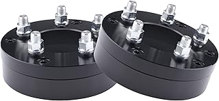 YIZBAP 2PCS 6x5.5 to 5x4.5 Wheel Adapters, 2 inch 6x139.7mm to 5x114.3mm Wheel Adapters 108mm Hub Bore with 14x1.5 Thread Pitch