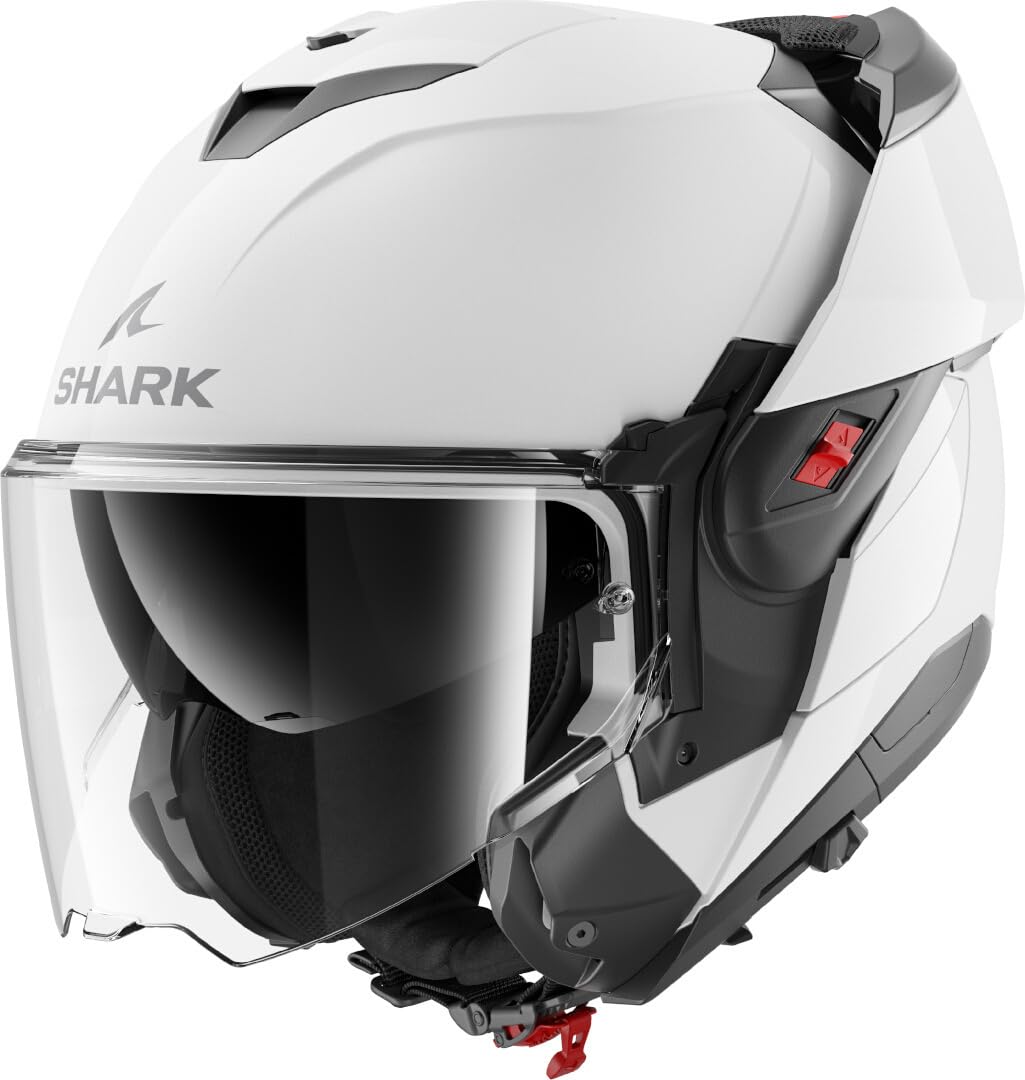 SHARK, Casque Moto Modulable OXO Blank Pearly White W05