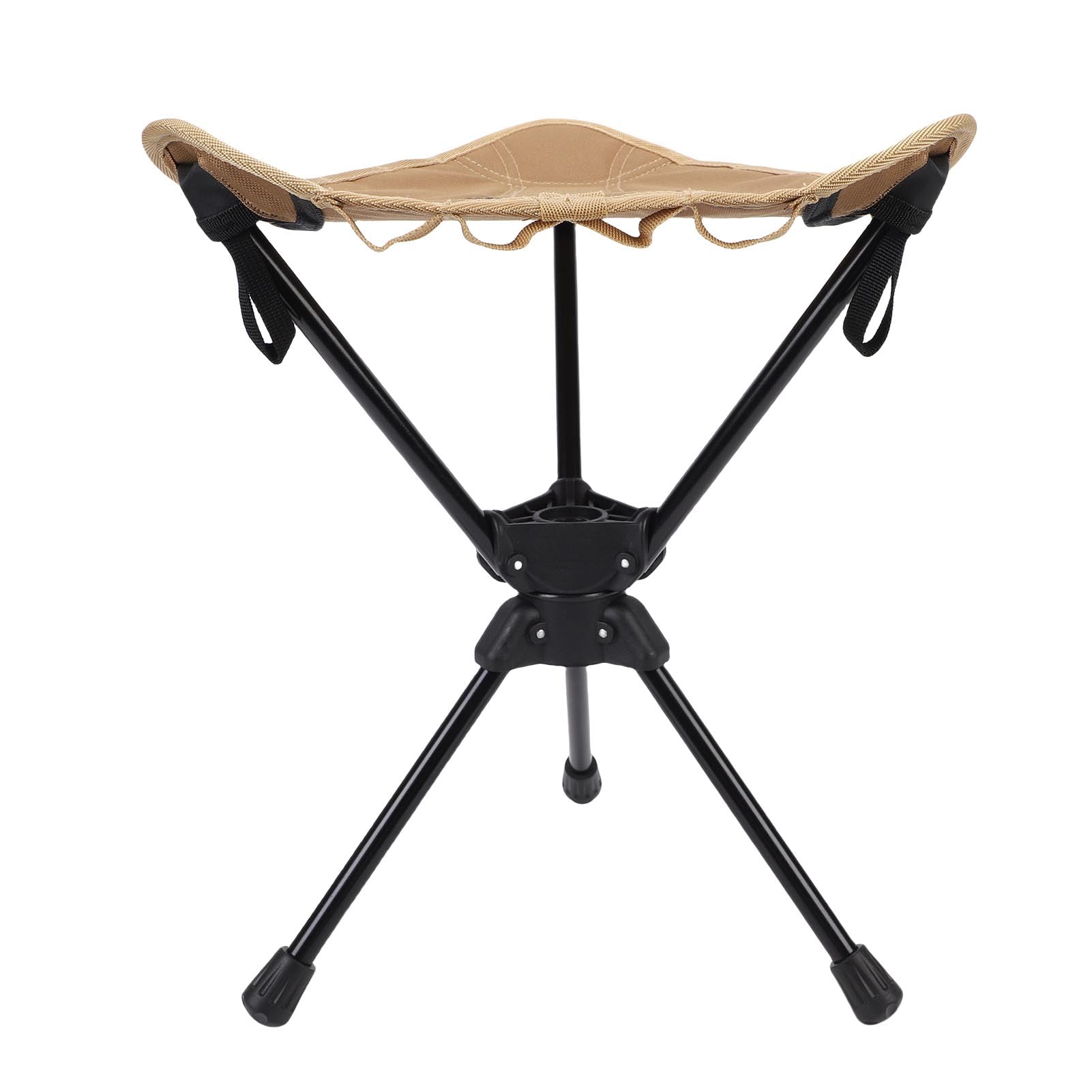 Yctze Taburete Plegable Ligero para Acampar, Capacidad de 100 Kg (Caqui)