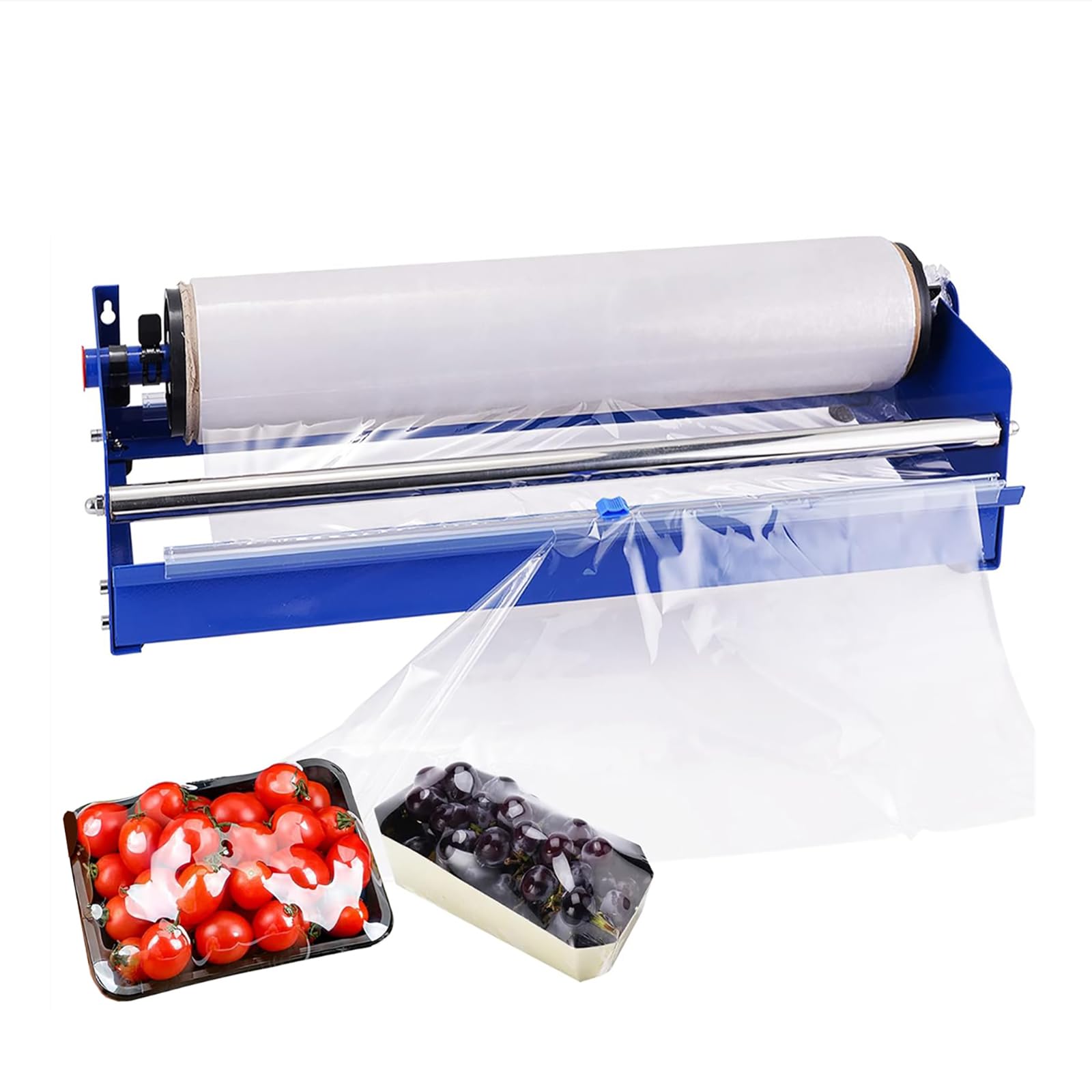 Produktbild von Predolo Stretchfolienabroller Aus Edelstahl – Verstellbarer Palettenwickler Für Folienbreiten 15–50 Cm, Rohrinnendurchmesser 3,8–7,6 Cm, Inkl. Langer Griff