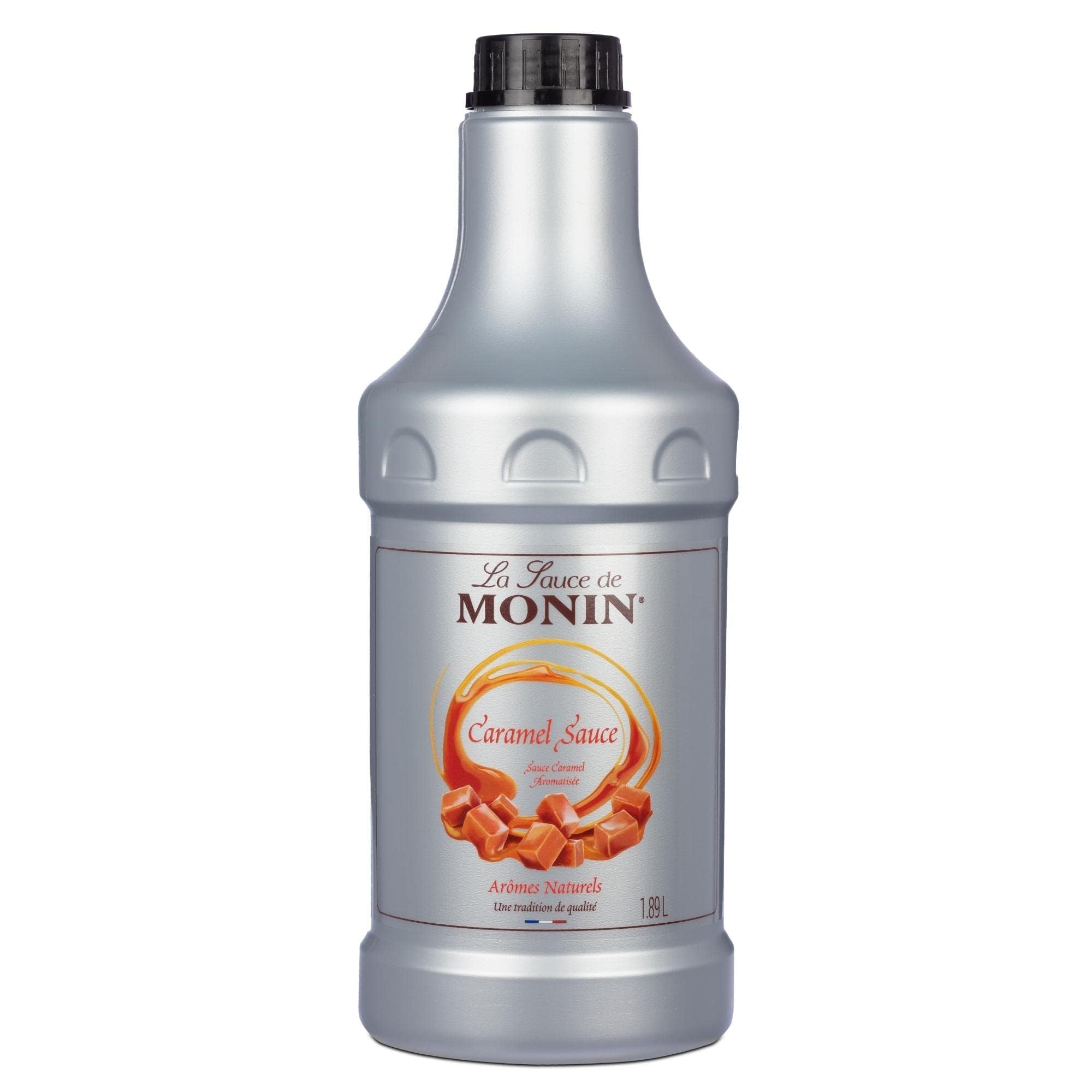 Monin Sauce Caramel/Karamell (1 x 1,89 l) - für Getränke - Desserts - Kaffeearoma - hochwertige Rezeptur - Dessert - Komplement