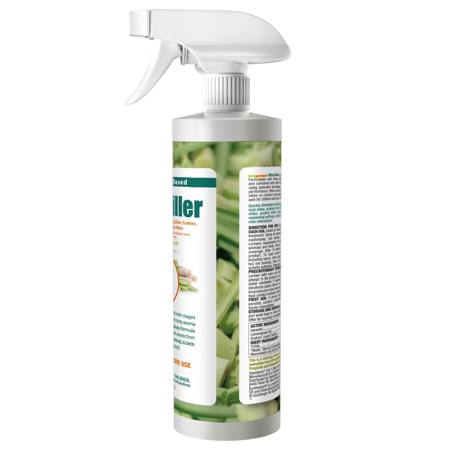 EcoVenger Mite Killer 16 OZ Spray, Kills Dust Mites, Scabies, Bird Mites, Chiggers, Poultry Mites, Spider Mites for Residential, Plant, Animals & Birds, Plant-Based and Non-Toxic - Image 8