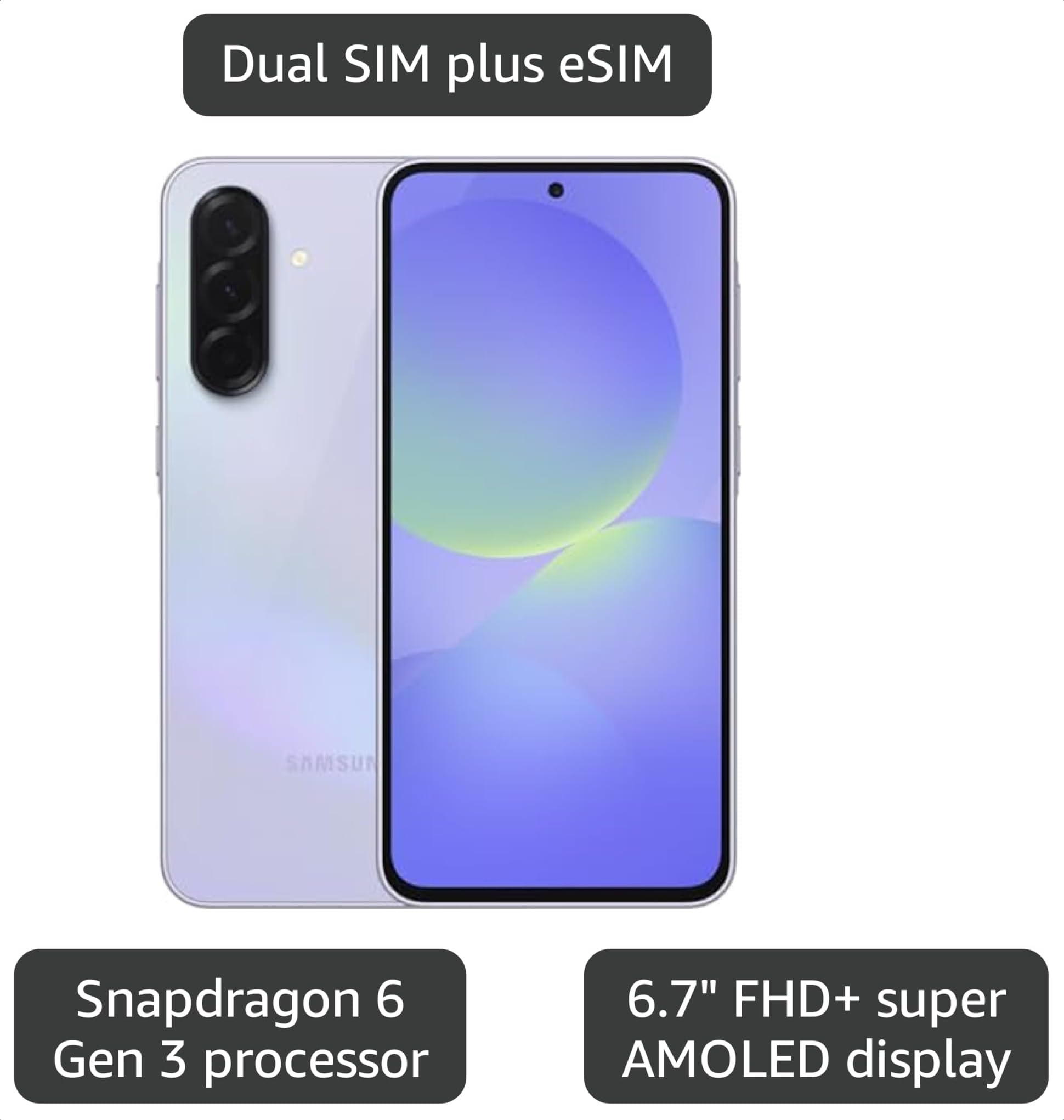 Amazon.com: Samsung Galaxy A36 5G 2025 | 128GB, Dual SIM | 6.7