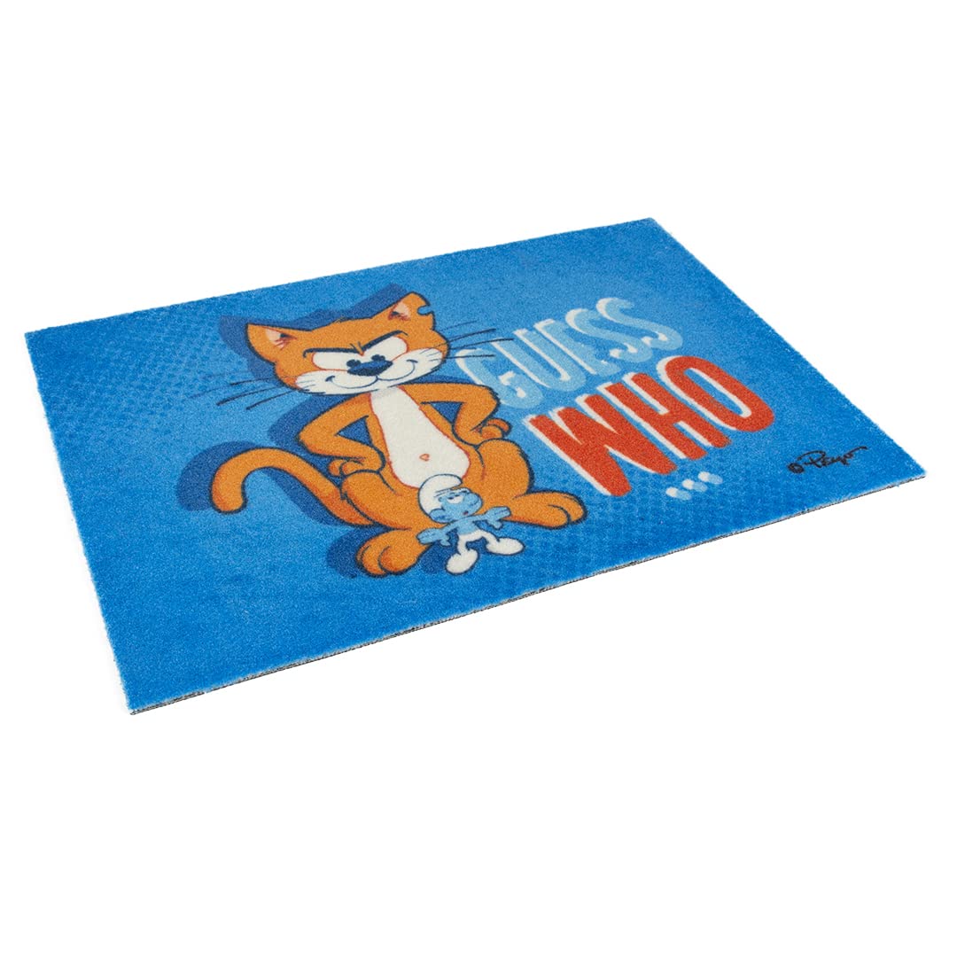Tapis de sol Les Schtroumpfs pour décorer l'entrée intérieure