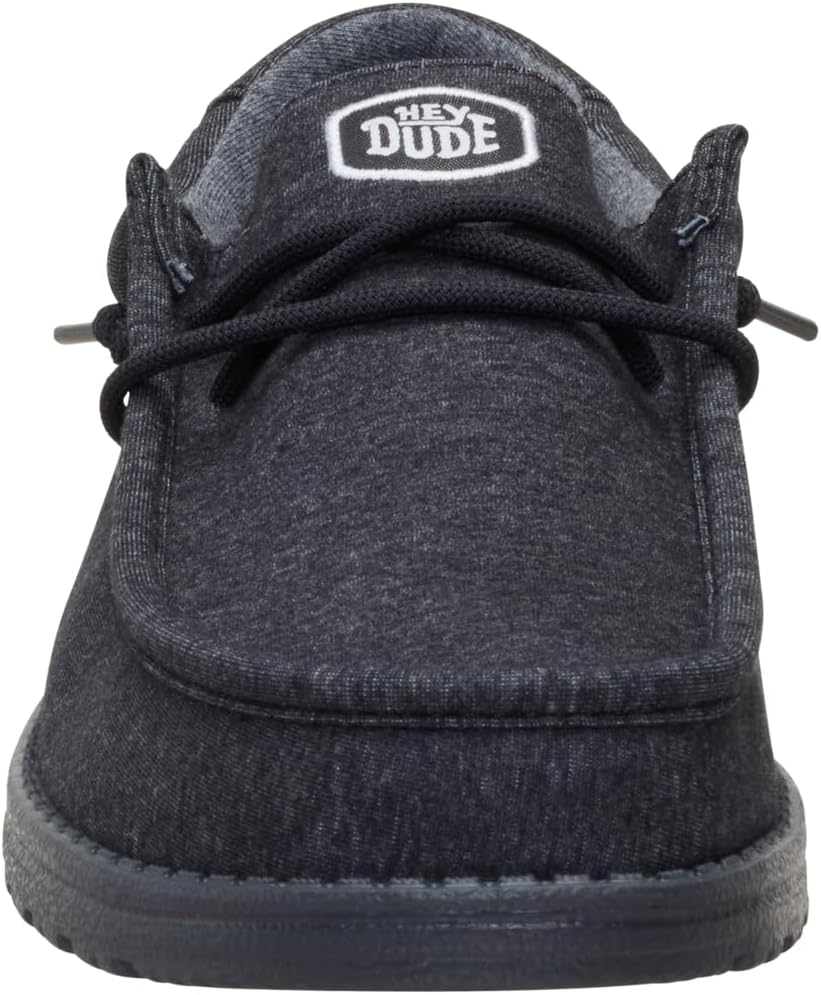 HEYDUDE Men's Wally Stretch Jersey Slip On Shoes | Lightweight Comfortable Travel Loafers with Elastic Laces - Image 7