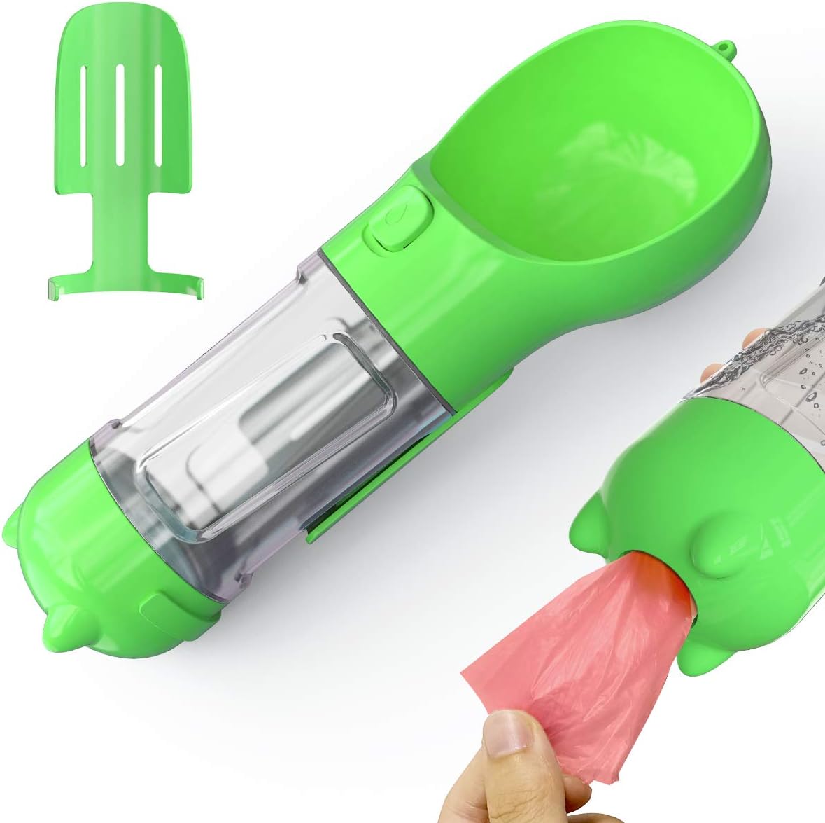 Oncpcare 多機能ペット用飲水器 旅行 キャンプ 散歩用 くらしを楽しむアイテム ペット給水器 お散歩 アウトドア用 容量500ml 携帯用水飲みボトル 犬猫用 携帯水飲み 犬猫旅行水飲み物ボトル 水漏れ防止