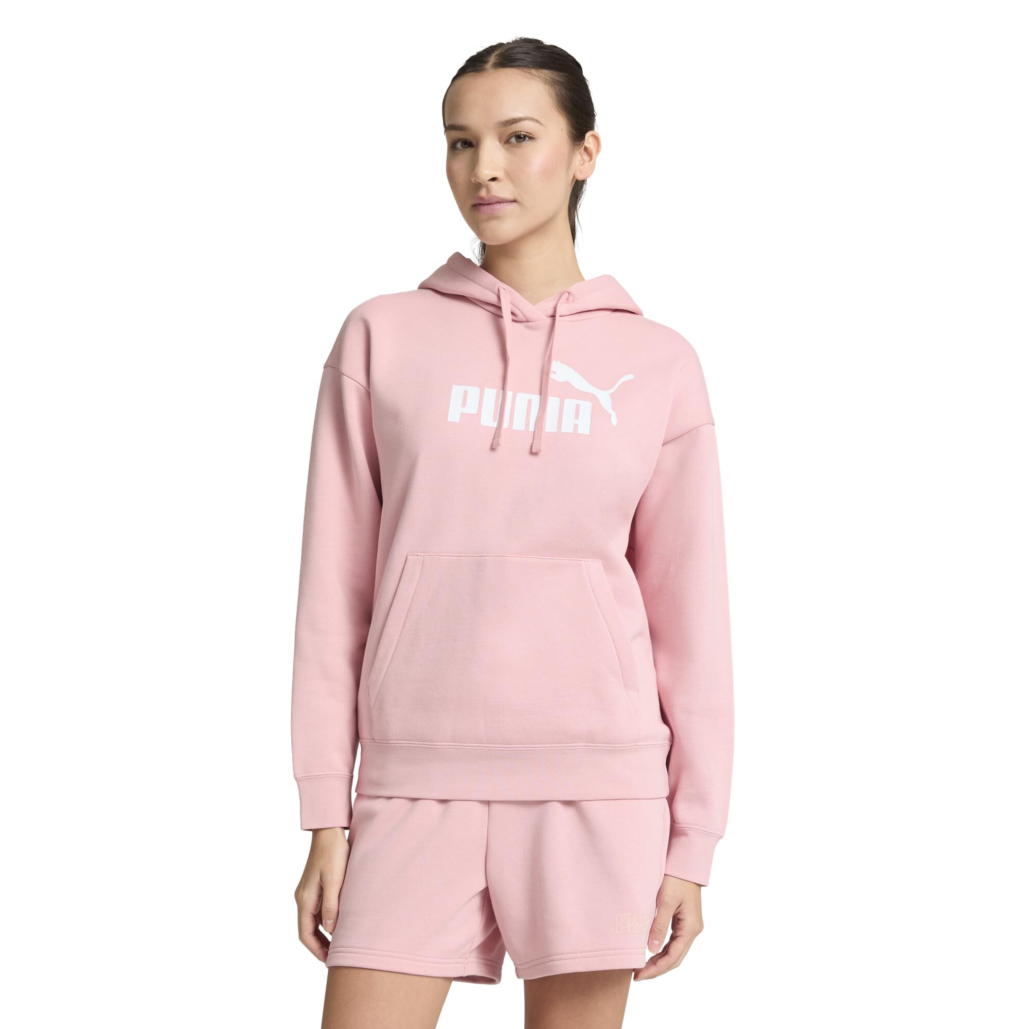 PUMA Womens Essentials Logo Hoodie Casual Outerwear Casual Hoodie - Grey