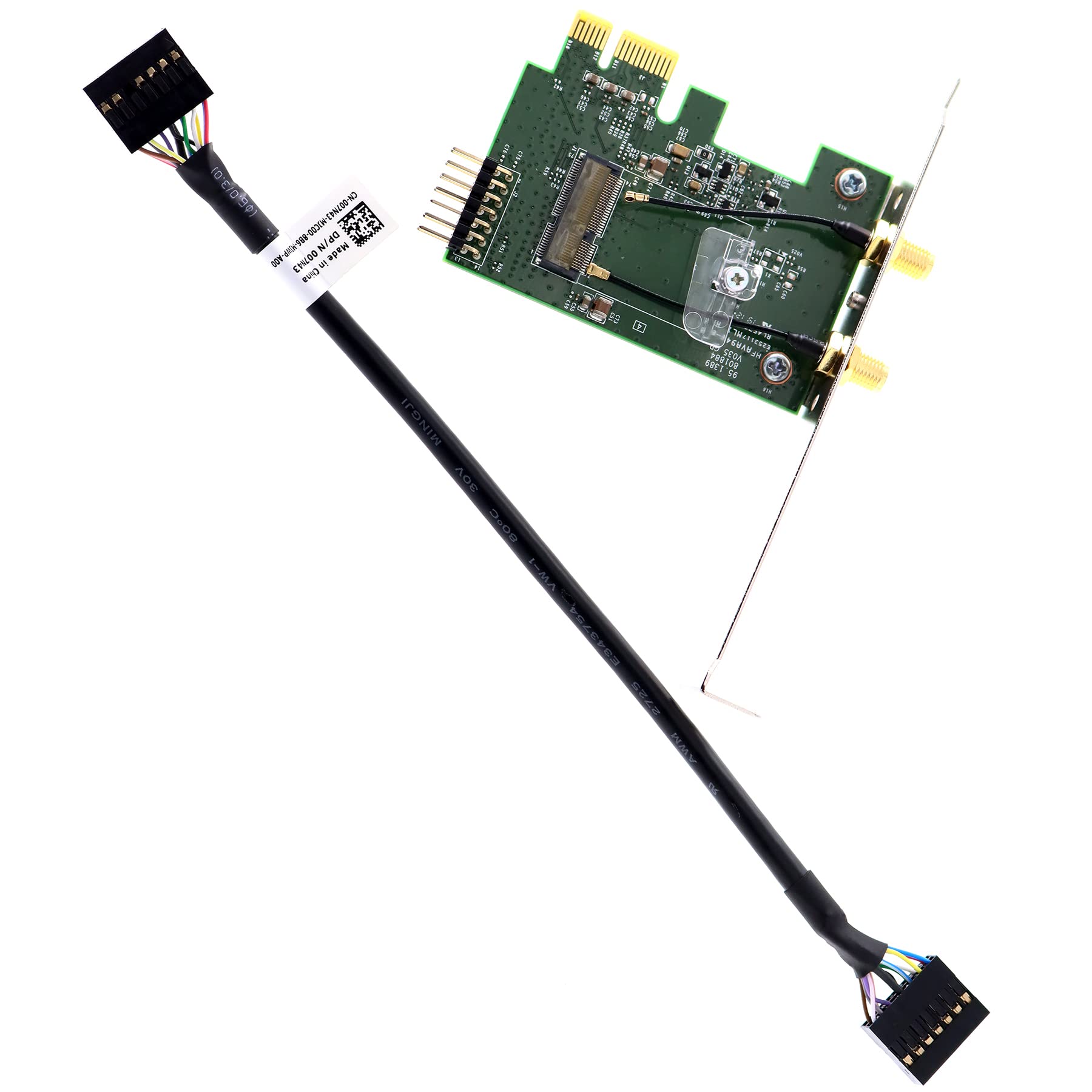Deal4GO Genuine PCIe to M.2 WLAN Wireless WiFi Adapter Card FR13Y