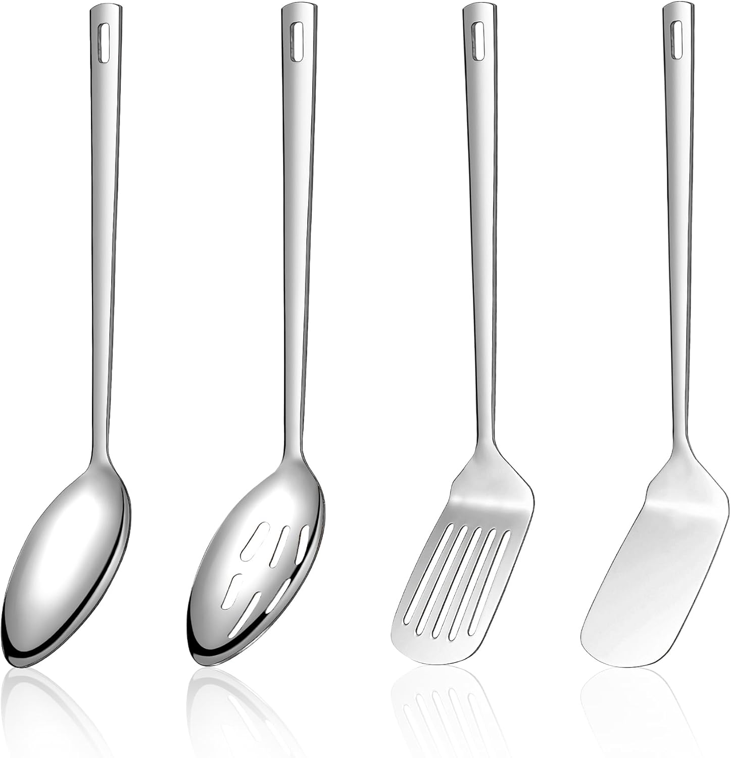 Homquen Stainless Steel Kitchen Utensils Set 4pcs, Cooking Utensils Set, Kitchen Tools Spatulas Set, Cooking Spoons, Home Essentials Kitchen Gadgets Accessories Homquen Stainless Steel Kitchen Utensils Set 4pcs, Cooking Utensils Set, Kitchen Tools Spatulas Set, Cooking Spoons, Home Essentials Kitchen Gadgets Accessories