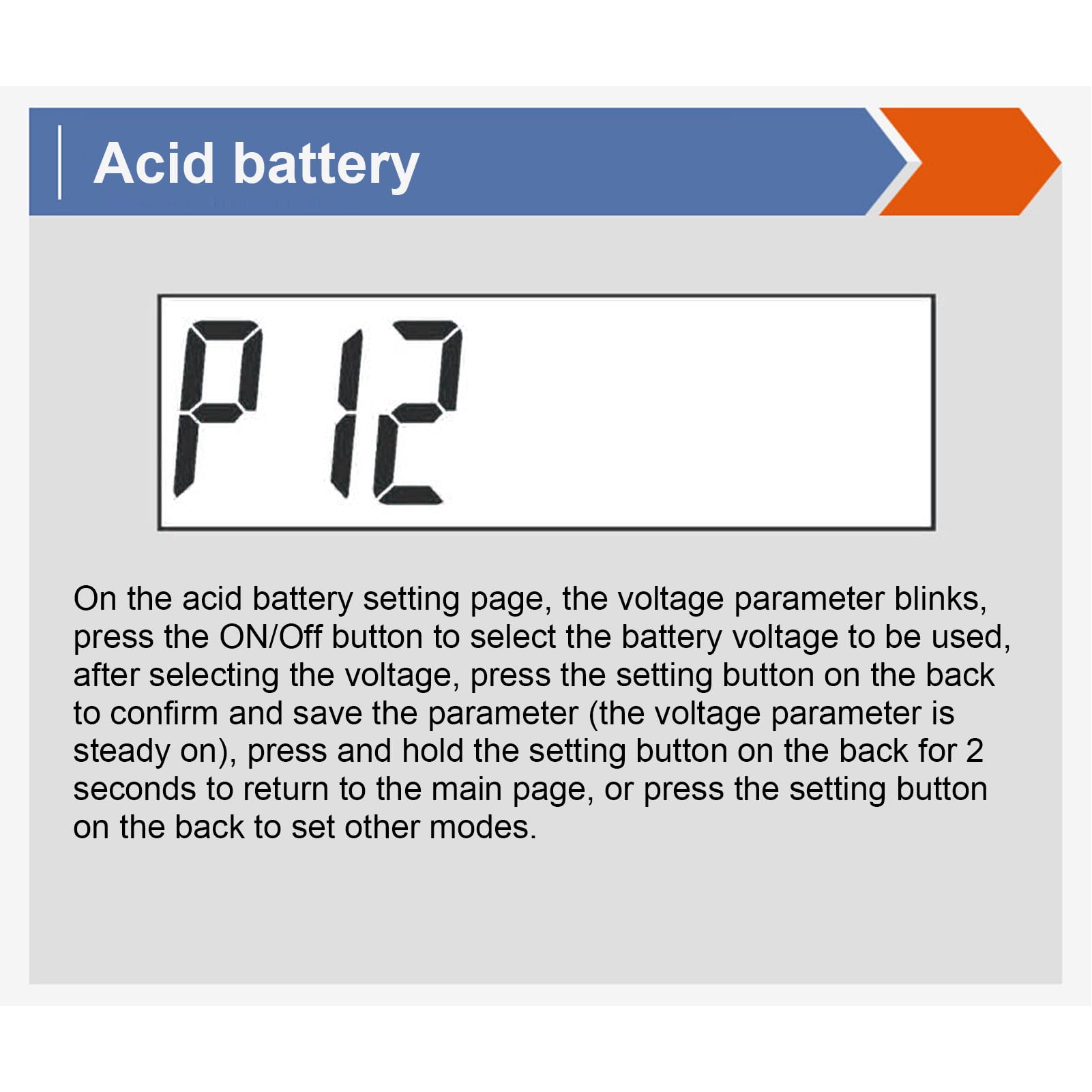Battery Monitor Smart Digital Elektrizität Prozentsatz Digitaler Meter LCD mit weißem Blacklit Universal für RV Cart Motorradschiff