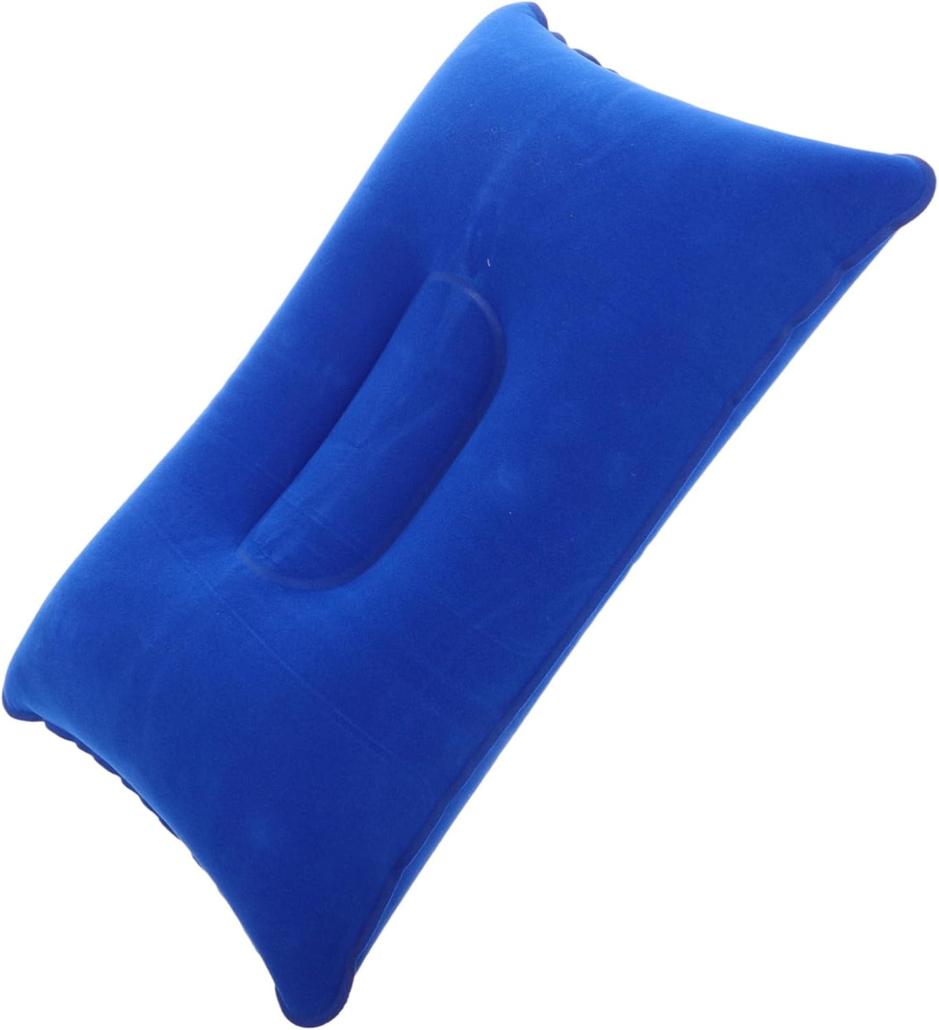 VOSAREA Inflatable Travel Pillow for Neck Support Soft Flocked Fabric for Comfortable Sleeping for Airplanes Beach and Office Use Quick Inflate Design VOSAREA Inflatable Travel Pillow for Neck Support Soft Flocked Fabric for Comfortable Sleeping for Airplanes Beach and Office Use Quick Inflate Design