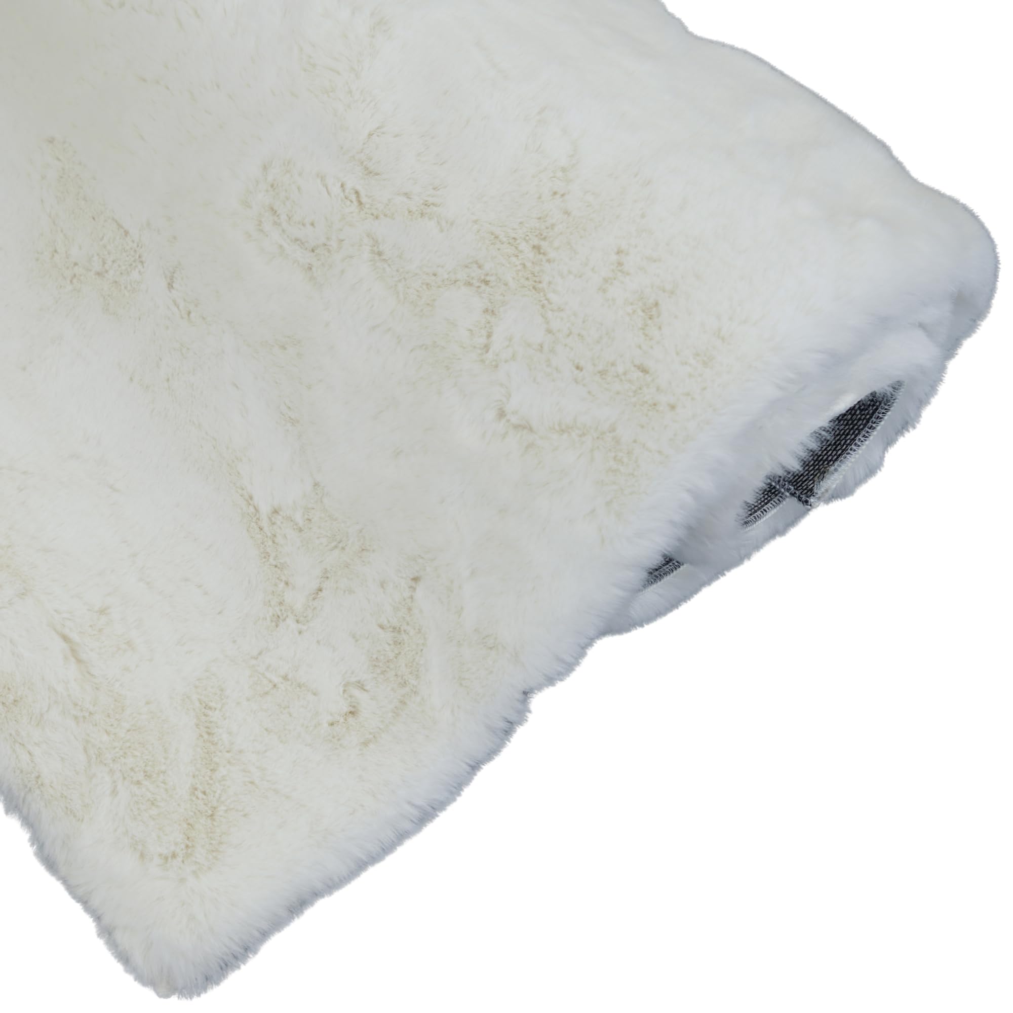 Cloud Fellteppich 80x150 Ivory weiß Creme Teppich Supersoft 39 mm Höhe Soft weich Hasenfell Imitat beige braun Wohnzimmerteppich Kinderzimmerteppich Küchenteppich Flurteppich