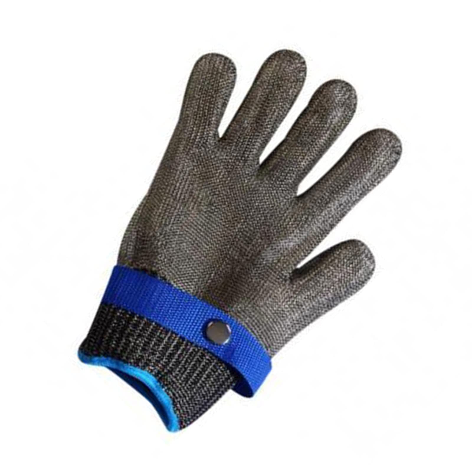 WXYZ Guantes Resistentes al Corte de Acero Inoxidable 316, Guantes de Trabajo de Seguridad de Alambre de Acero Antideslizantes Resistentes al Desgaste (Size : 10pcs/S)